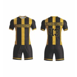 Factory-direct high-quality Thai sublimation club football training sets – best red-black football sportswear