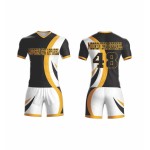 Custom men’s football uniforms – breathable shorts and jersey set with custom names and team logos, sublimation