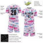 Soccer Sublimation Figure Custom Uniform Jersey Black-Pink