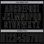 Gray Jersey Black Uniform Soccer Sublimation Custom