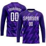 Jersey Purple White Soccer Custom Uniform Sublimation