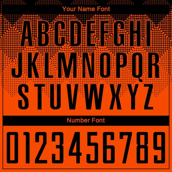 Shape Orange Gradient Black Uniform Soccer Square Sublimation Jersey Custom