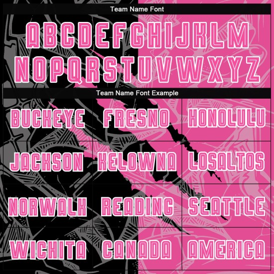 Pattern Uniform Pink Graffiti Custom Soccer Scratch Sublimation Black-White Jersey